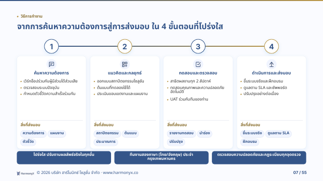 Preview of slide 7 from the HarmonyX company profile